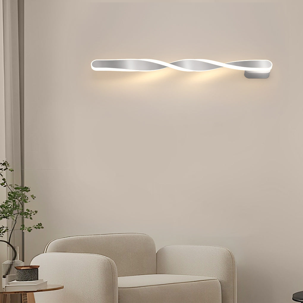 Spiral Twisted LED Wall Light - Modern Home Decor Accent