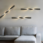 Spiral Twisted LED Wall Light - Modern Home Decor Accent