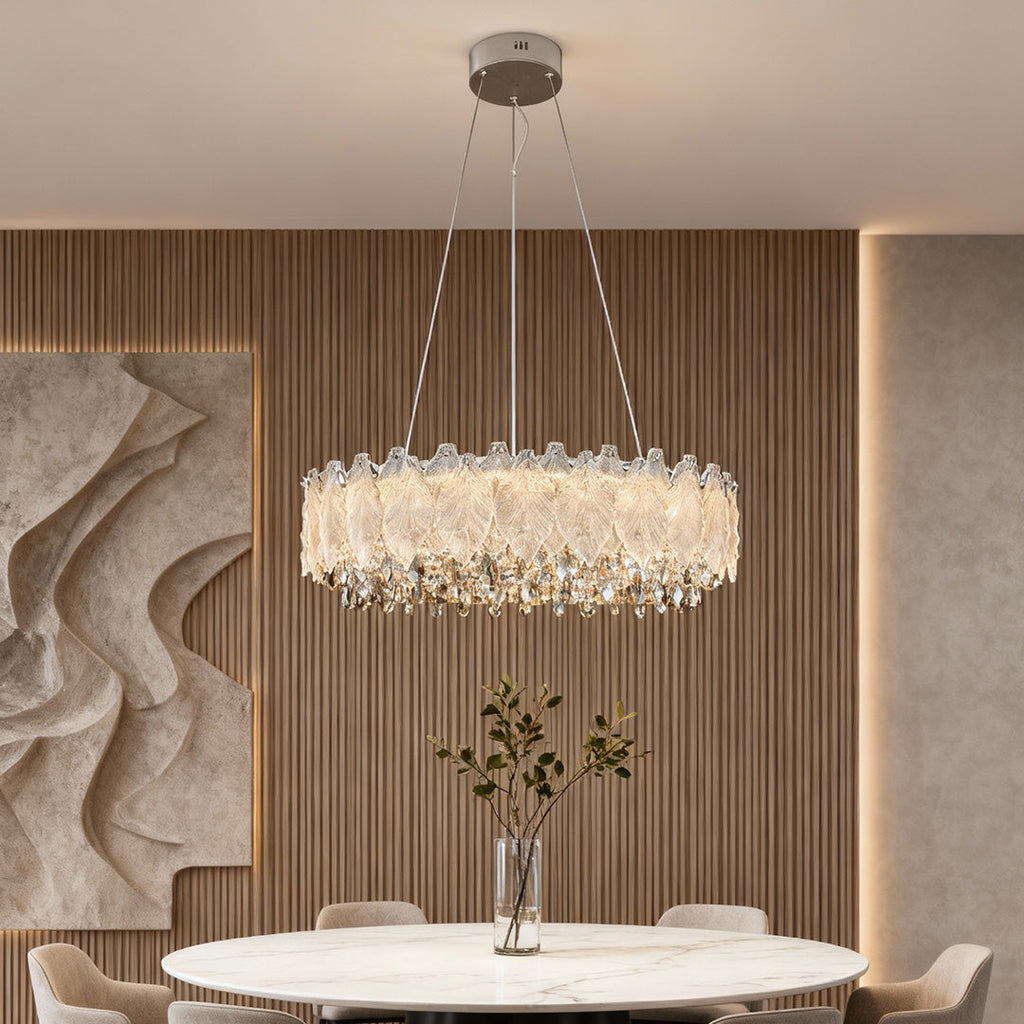 Gold Crystal Country French Chandelier Ceiling Light