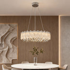 Gold Crystal Country French Chandelier Ceiling Light
