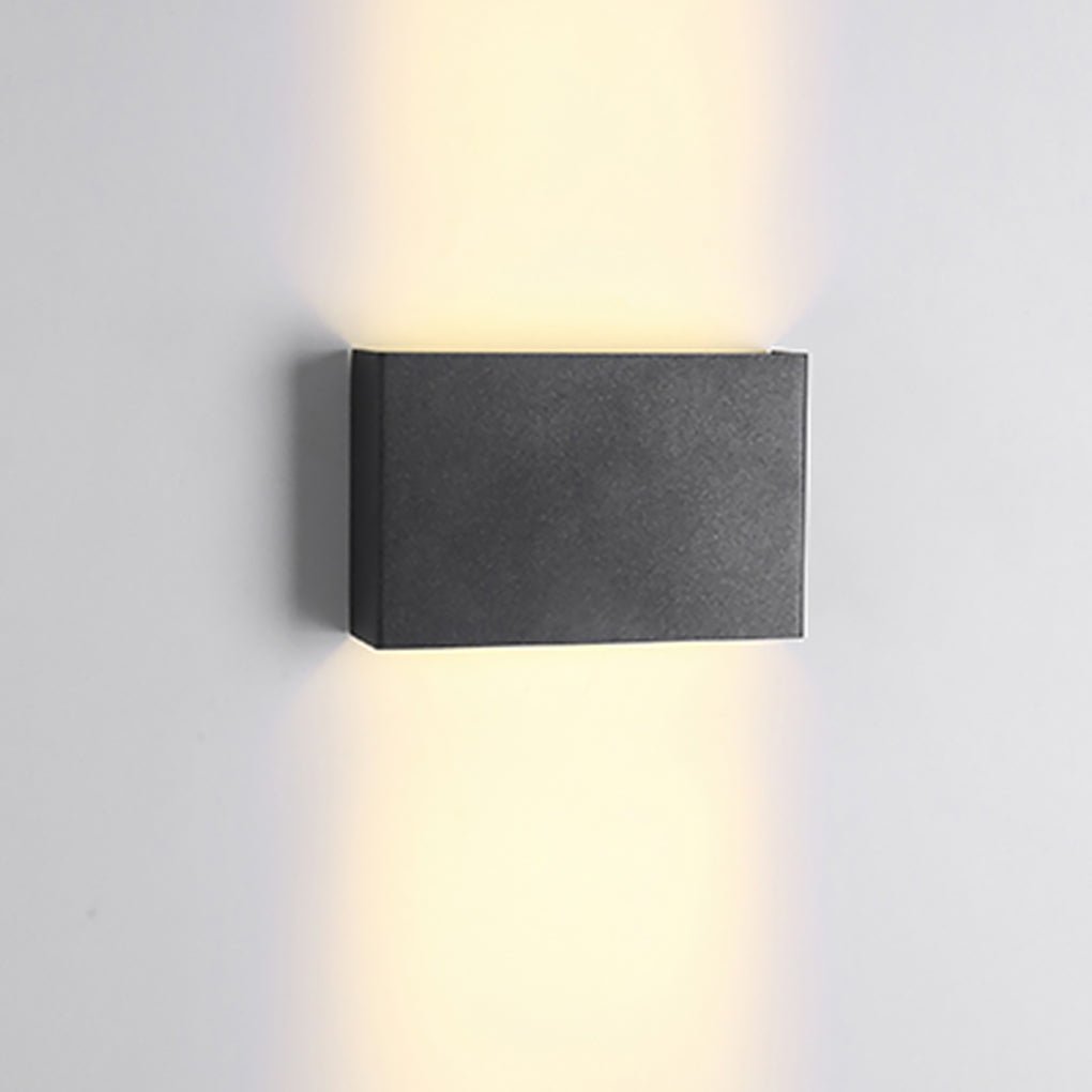 Modern Square Up/Down Wall Light - Illuminated Decorative Lamp