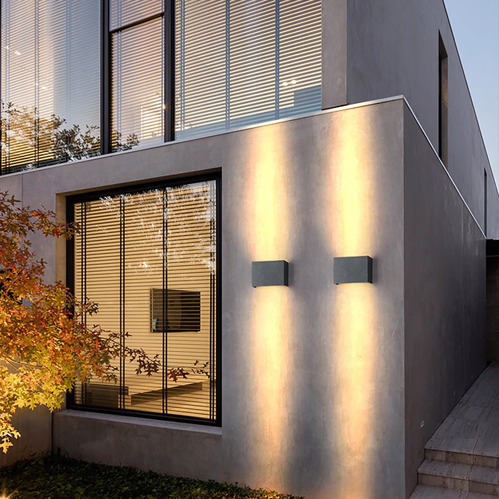 Modern Square Up/Down Wall Light - Illuminated Decorative Lamp