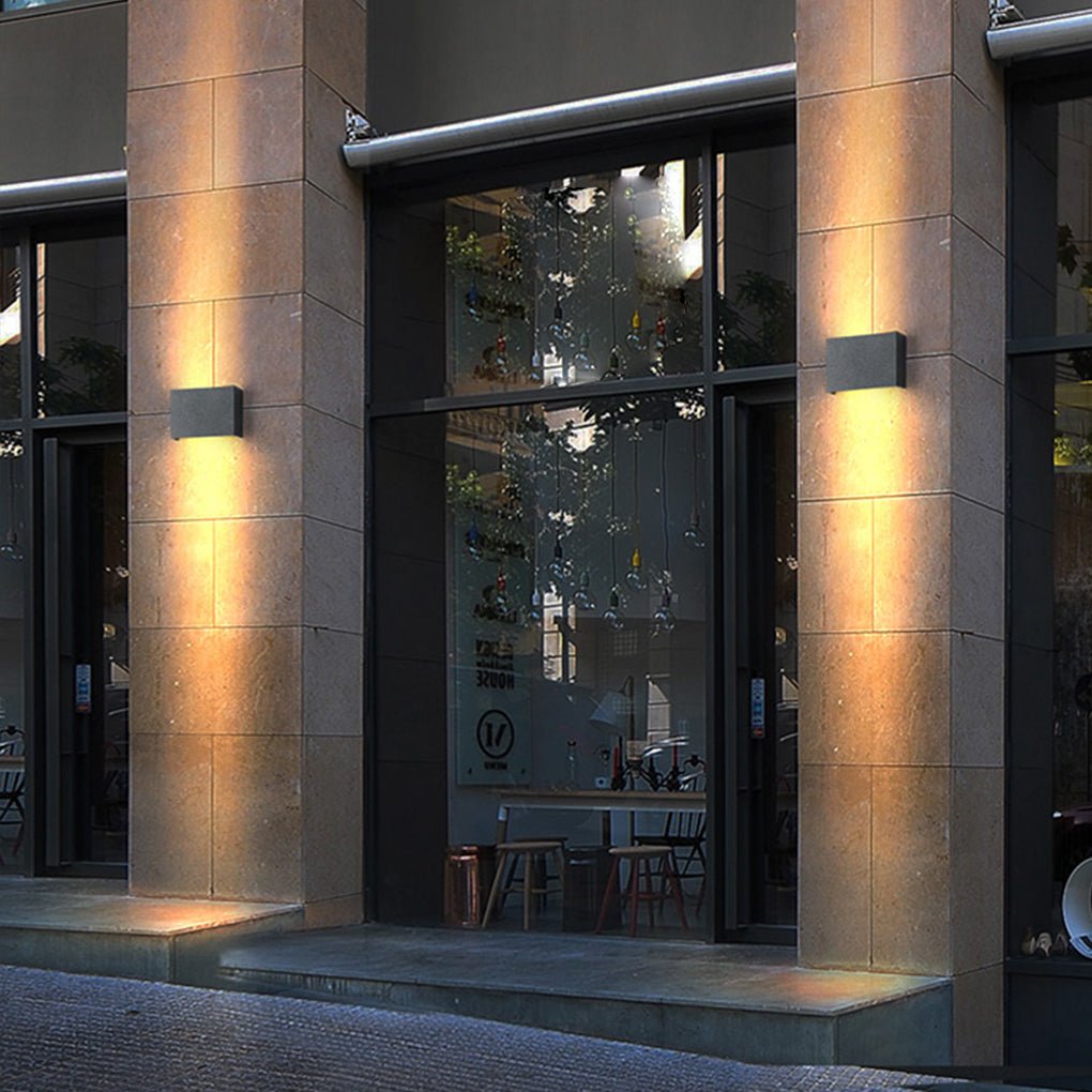 Modern Square Up-Down Wall Light - Illuminated Lamp for Stylish Home Decor