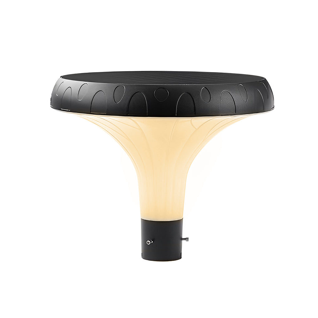 Premium Waterproof Solar LED Street Light - Black Pole Lamp