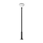 Premium Waterproof Solar LED Street Light - Black Pole Lamp