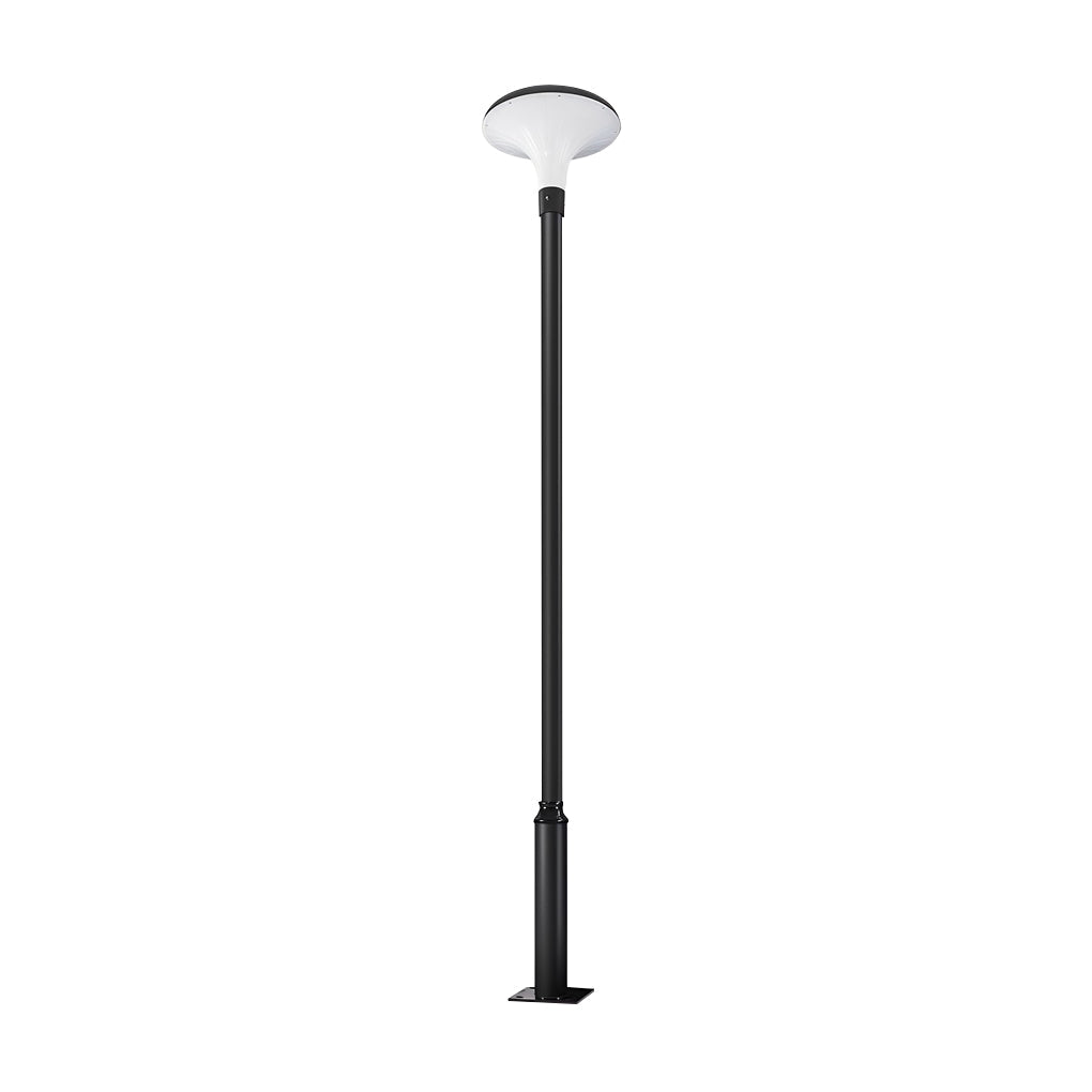 Premium Waterproof Solar LED Street Light - Black Pole Lamp