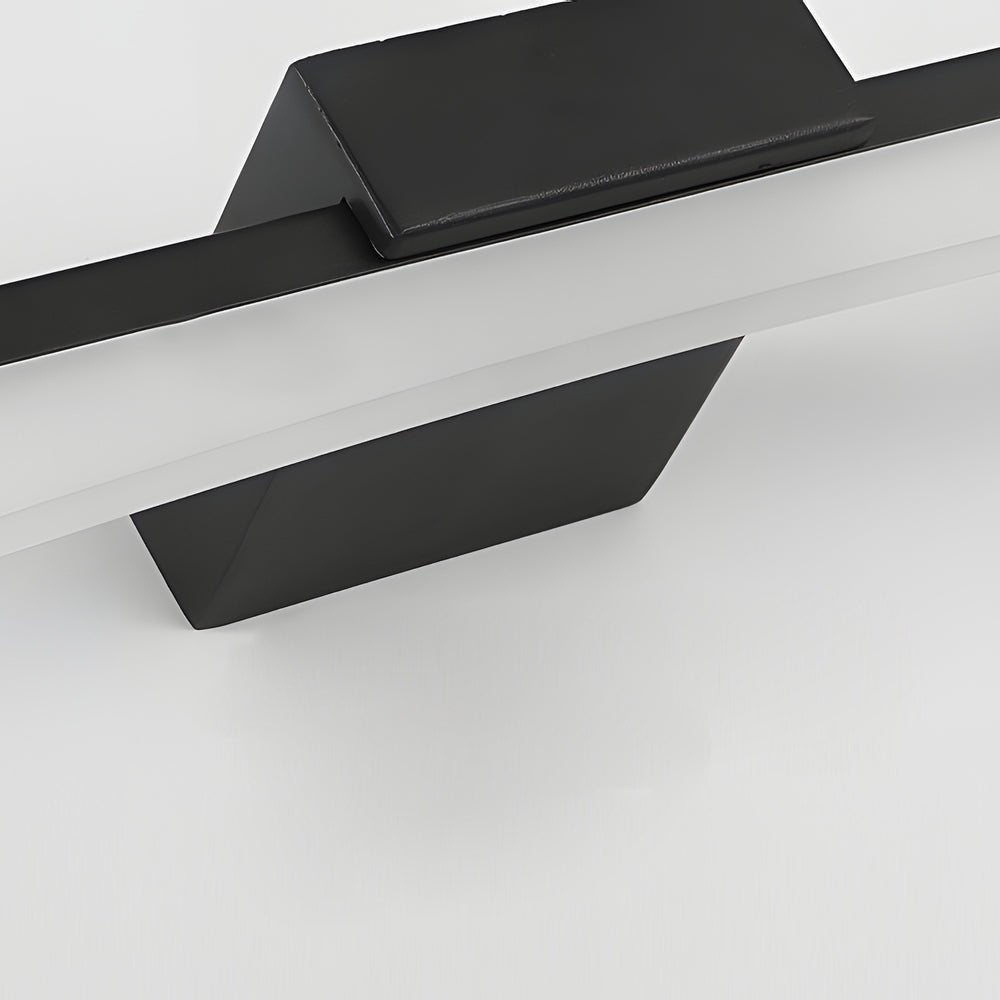 Modern Curved Linear LED Vanity Light for Bathrooms