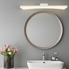 Modern Curved Linear LED Vanity Light for Bathrooms
