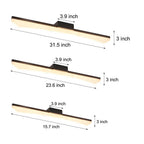 Modern Curved Linear LED Vanity Light for Bathrooms