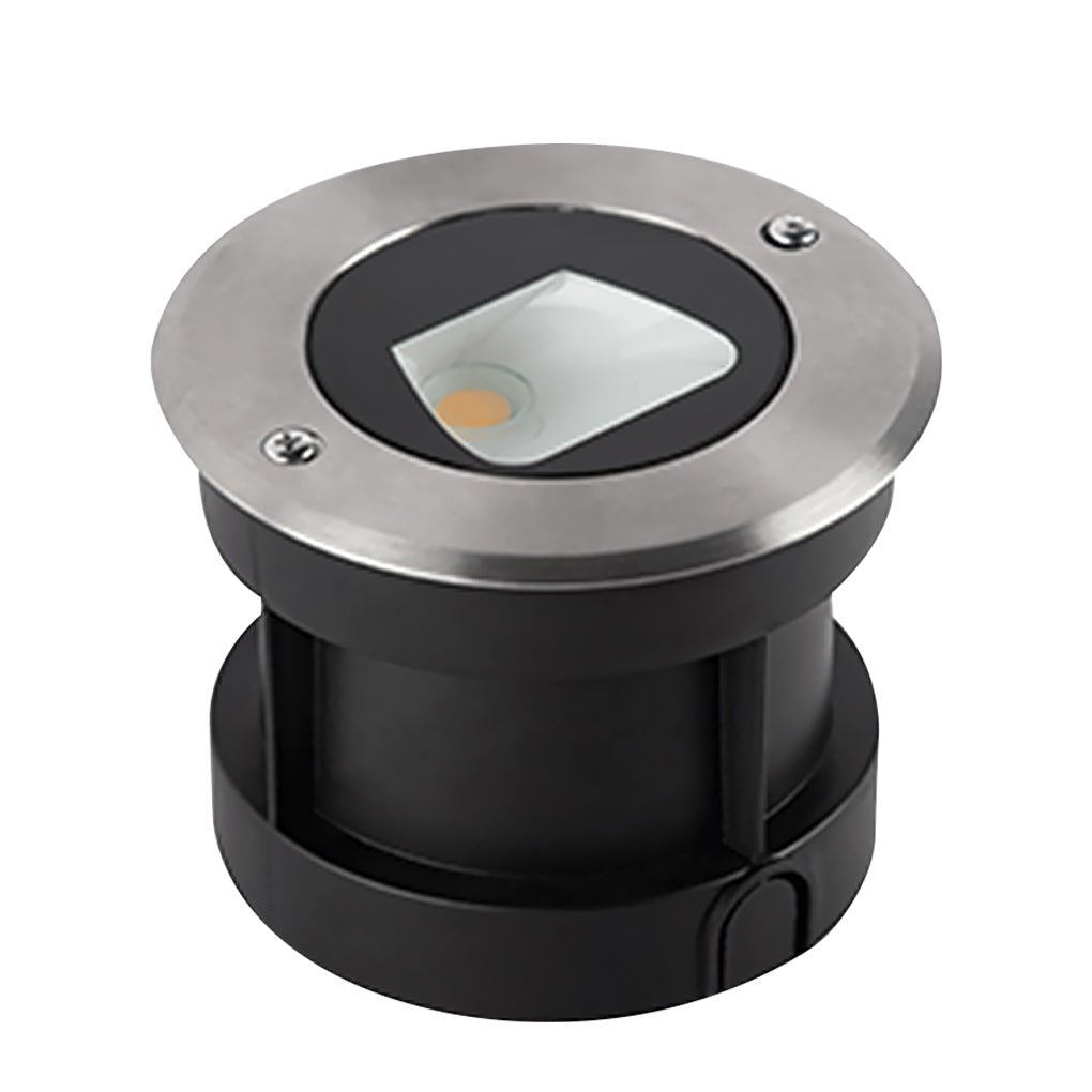 Modern Black LED Recessed Deck Step Lights - Premium Metal Design