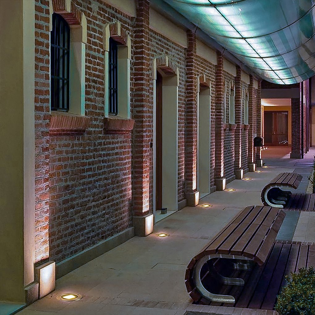 Modern Black LED Recessed Deck Step Lights - Premium Metal Design