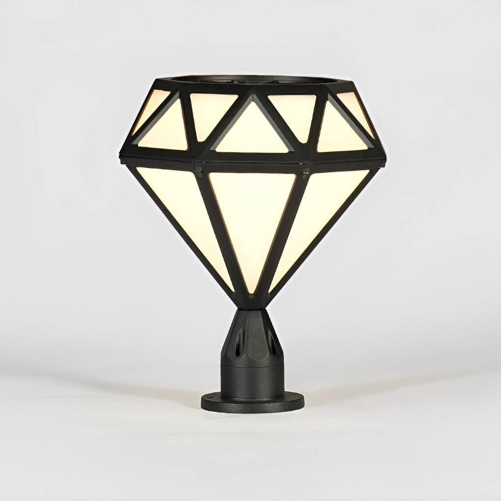 Premium Diamond-Shaped LED Waterproof Outdoor Pillar Lights