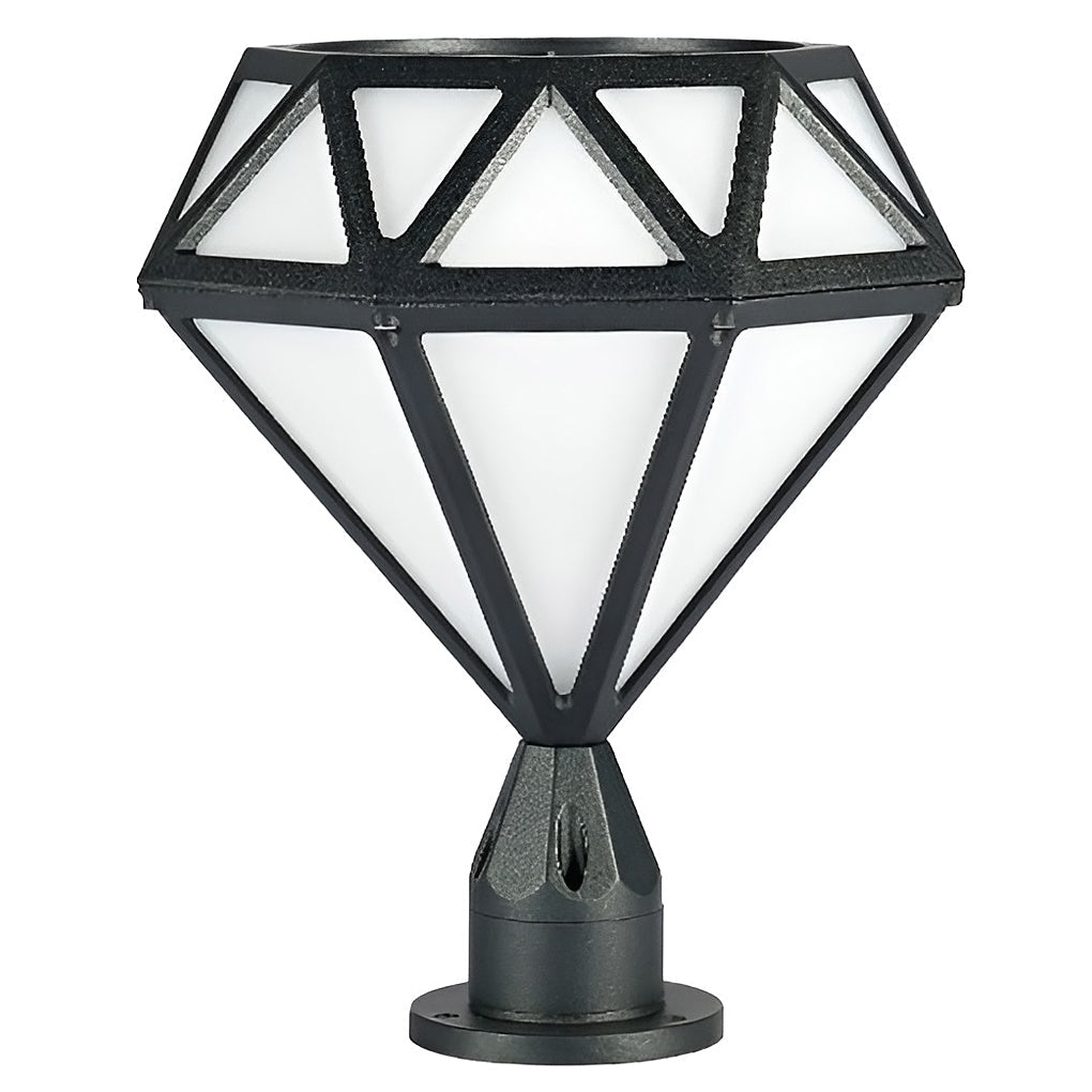 Premium Diamond-Shaped LED Waterproof Outdoor Pillar Lights