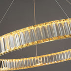 Premium Crystal Round Chandelier - Elegant Ceiling Light