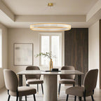 Premium Crystal Round Chandelier - Elegant Ceiling Light