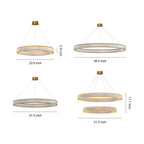 Premium Crystal Round Chandelier - Elegant Ceiling Light