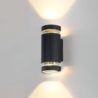 Black Waterproof Up and Down Outdoor Wall Sconce