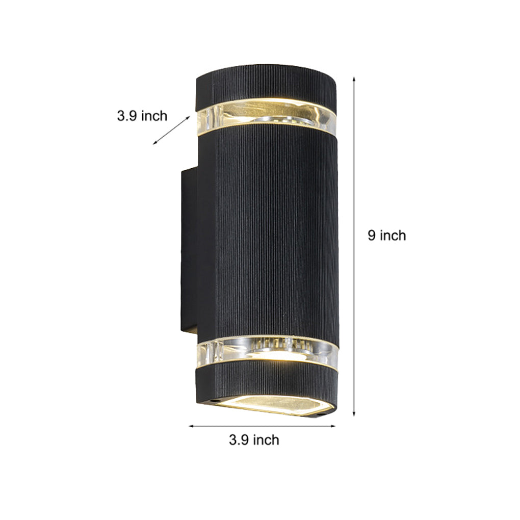 Premium Black Waterproof Up and Down Outdoor Wall Sconce
