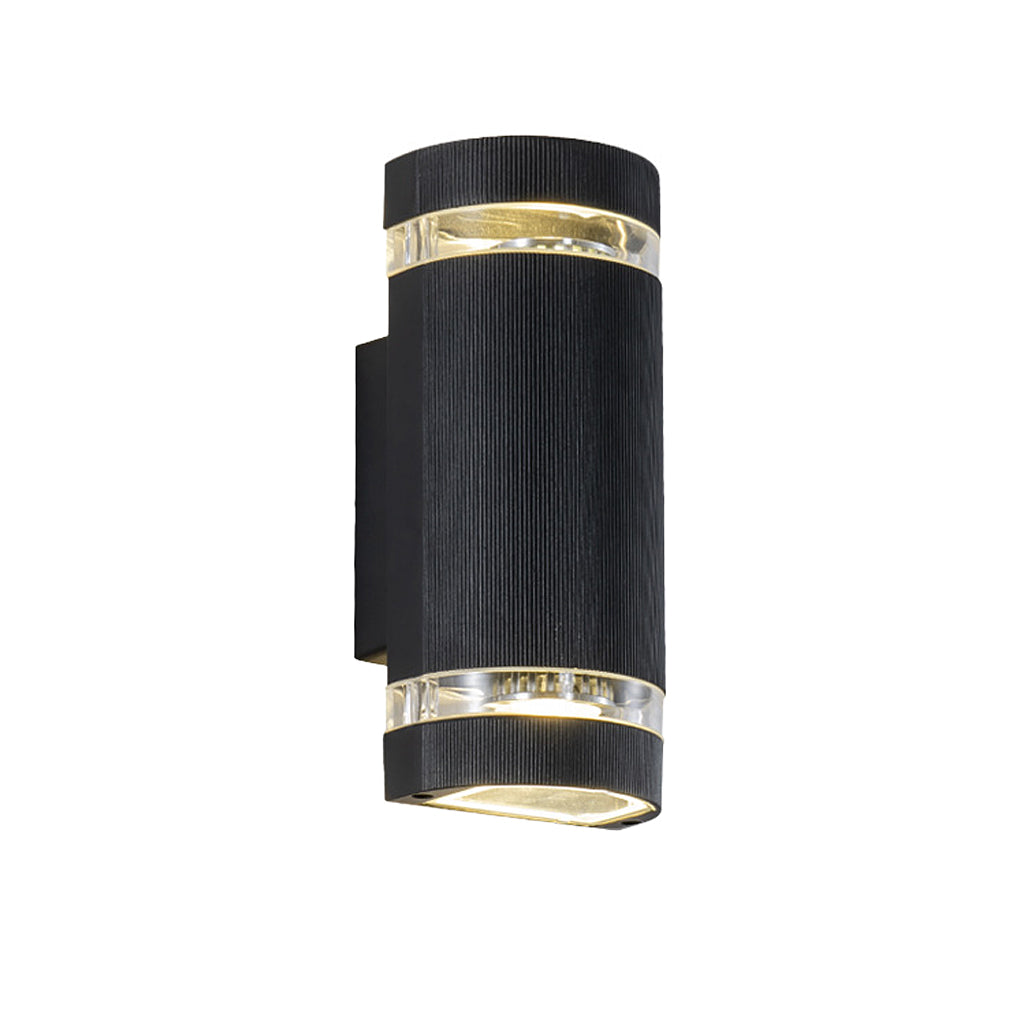 Black Waterproof Up and Down Outdoor Wall Sconce