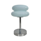 Modern USB Glass Burger Table Lamp with Warm Light