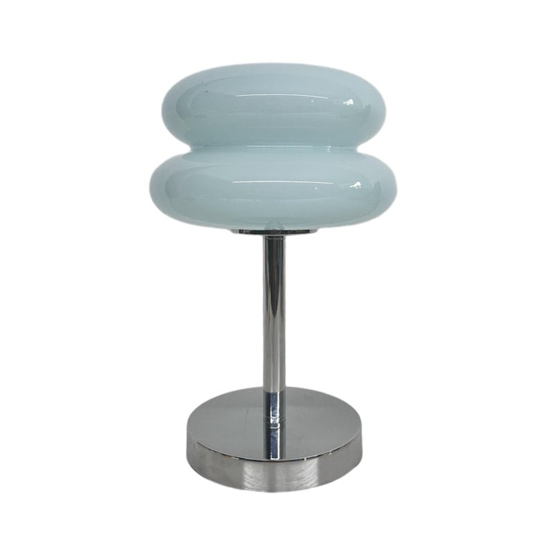 Modern USB Glass Burger Table Lamp with Warm Light