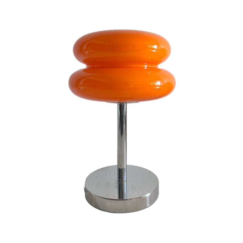 Modern USB Glass Burger Table Lamp with Warm Light