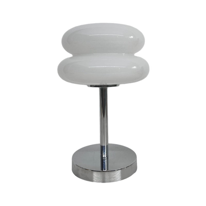 Modern USB Glass Burger Table Lamp with Warm Light