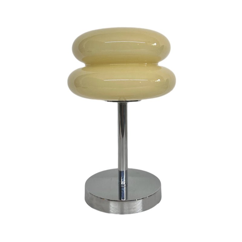 Modern USB Glass Burger Table Lamp with Warm Light