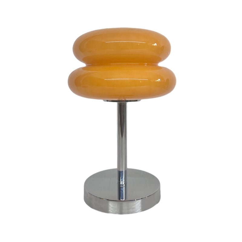 Modern USB Glass Burger Table Lamp with Warm Light