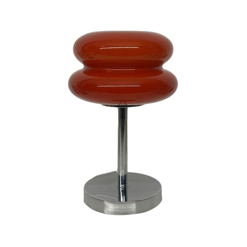 Modern USB Glass Burger Table Lamp with Warm Light