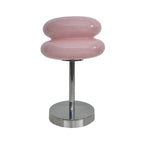 Modern USB Glass Burger Table Lamp with Warm Light