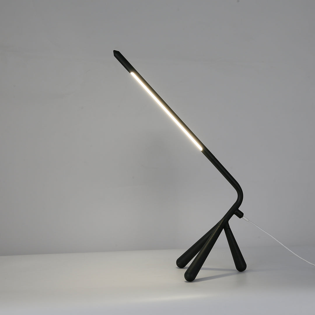 Rotatable LED Table Lamp with Three Legs - Eye-Care Accent Lighting