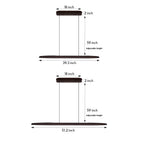 Minimalist Linear LED Pendant Light - Iron Ceiling Fixture