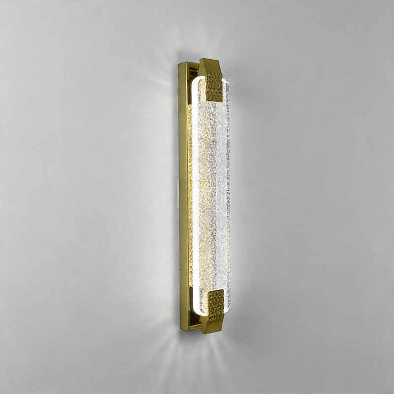 Modern LED Linear Crystal Wall Light for Living Room