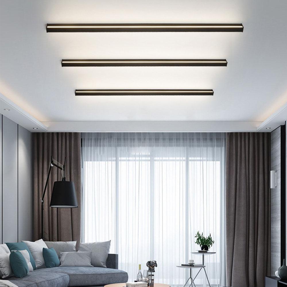 Minimalist Black LED Linear Outdoor Wall Sconce