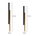 Nordic Minimalist Vertical LED Wall Light - Dual Strip Design