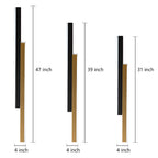 Nordic Minimalist Vertical LED Wall Light - Dual Strip Design