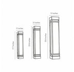 Modern Rectangular Waterproof LED Wall Light