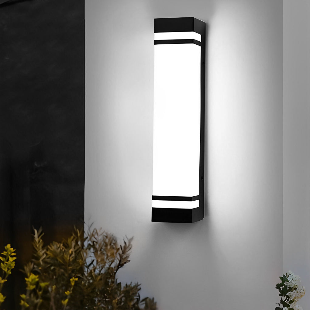 Modern Rectangular Waterproof LED Wall Light
