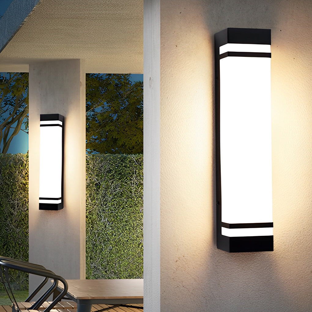 Modern Waterproof LED Rectangular Wall Light