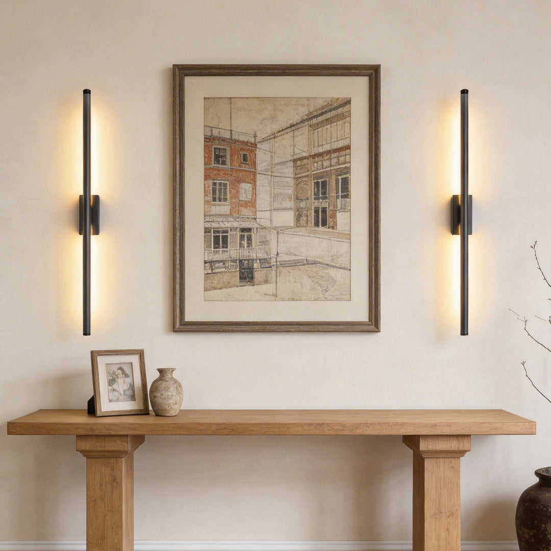 Modern Electroplated Metal Vertical Wall Light