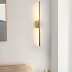Modern Electroplated Metal Vertical Wall Light