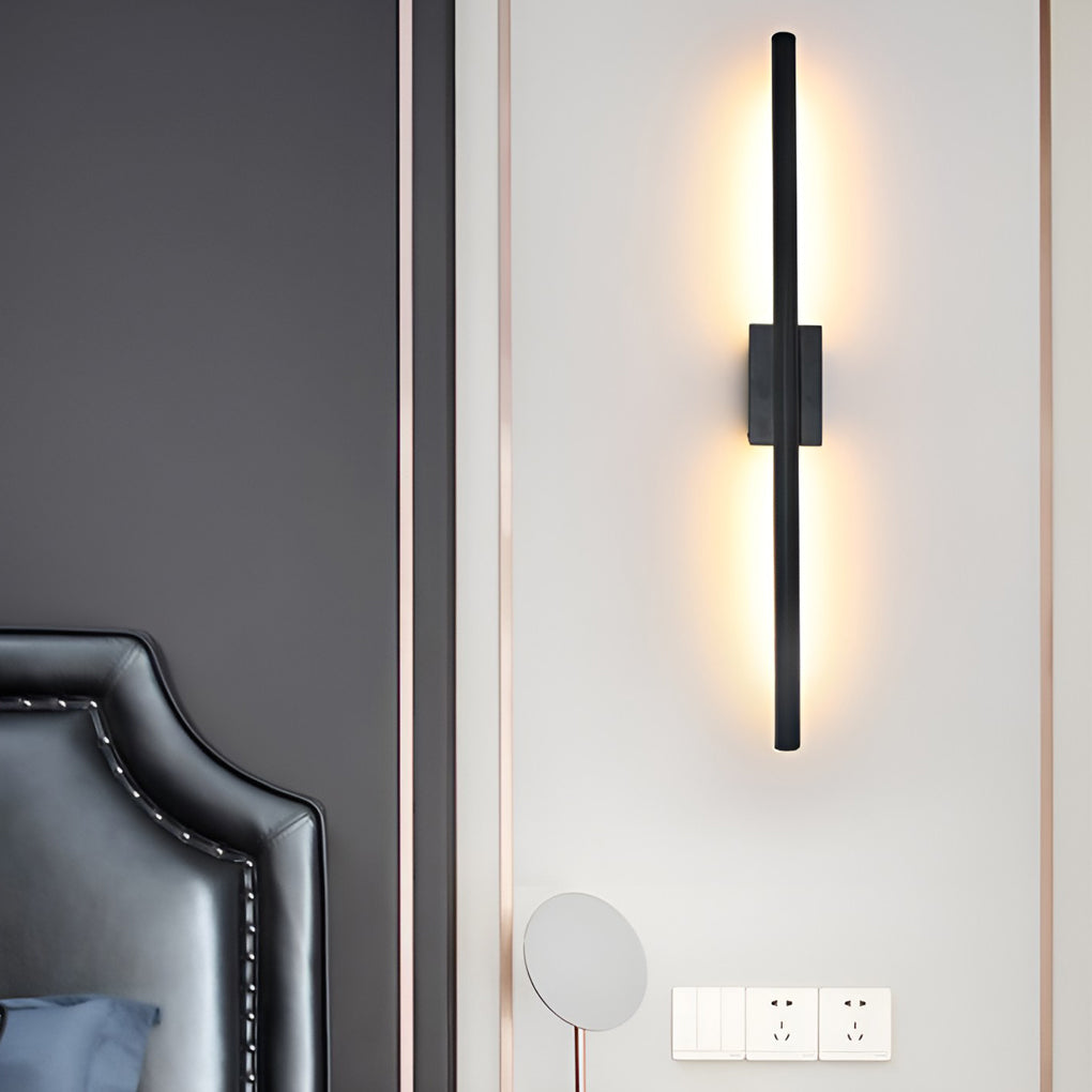 Modern Electroplated Metal Vertical Wall Light