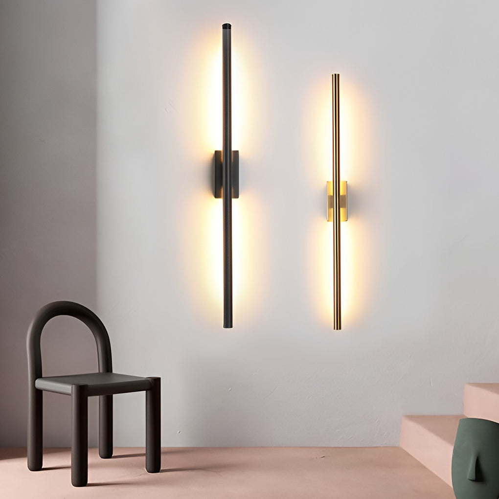 Modern Electroplated Metal Vertical Wall Light