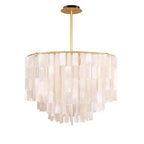 Contemporary Shell-Shaped Capiz Chandeliers - Modern Rustic Lighting