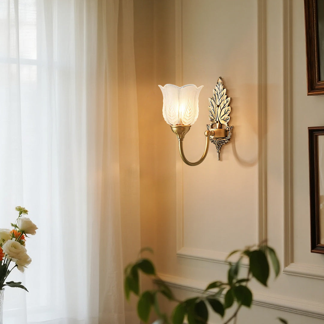 Premium Brass Artistic Bud Wall Lamp