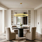 Luxury Copper Circular Chandelier Ceiling Light