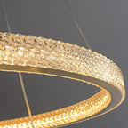 Luxury Copper Circular Chandelier Ceiling Light