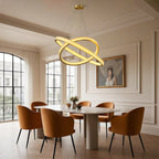 Luxury Copper Circular Chandelier Ceiling Light