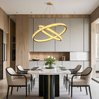 Luxury Copper Circular Chandelier Ceiling Light